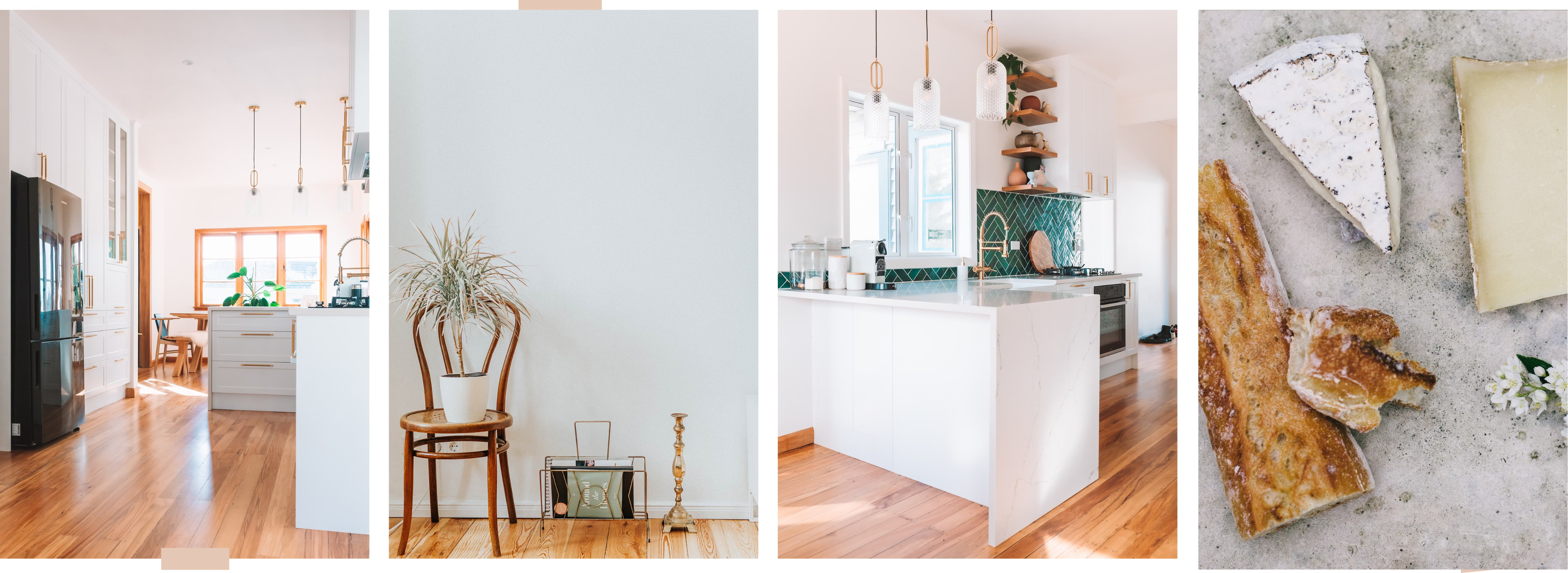 Anders brand wordmark in white placed on top of an image of a modern interior design.